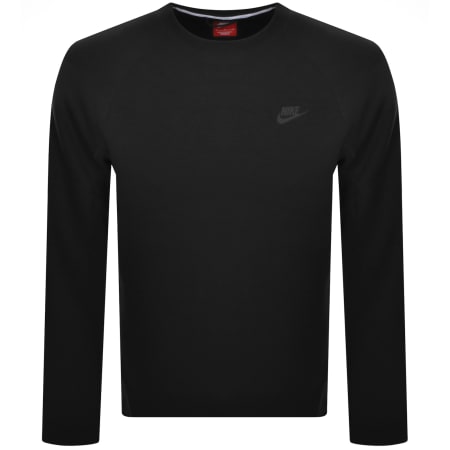 Mens black nike crew neck sweater on sale
